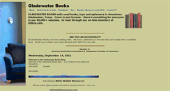 Desktop Screenshot of gladewaterbooks.com